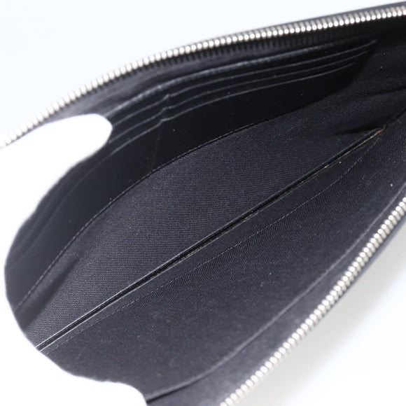 GUCCI Clutch Bag Leather Black Silver 597678 Auth 174204A