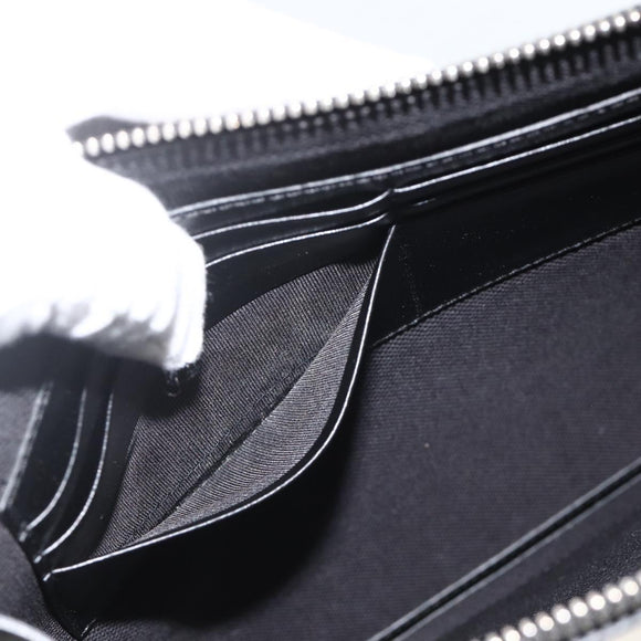 GUCCI Clutch Bag Leather Black Silver 597678 Auth 174204A
