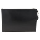 GUCCI Clutch Bag Leather Black Silver 597678 Auth 174204A-3