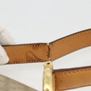 CELINE Macadam Canvas Hand Bag PVC Beige Gold Auth 174213-9
