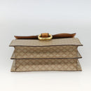 CELINE Macadam Canvas Hand Bag PVC Beige Gold Auth 174213-5
