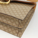 CELINE Macadam Canvas Hand Bag PVC Beige Gold Auth 174213-15