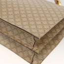 CELINE Macadam Canvas Hand Bag PVC Beige Gold Auth 174213-17