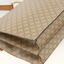 CELINE Macadam Canvas Hand Bag PVC Beige Gold Auth 174213-18