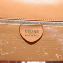 CELINE Macadam Canvas Hand Bag PVC Beige Gold Auth 174213-20