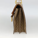 CELINE Macadam Canvas Hand Bag PVC Beige Gold Auth 174213-4