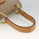CELINE Macadam Canvas Hand Bag PVC Beige Gold Auth 174213-7