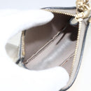 Chloe Pouch Leather Silver Gold Auth 174214A-10