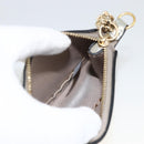 Chloe Pouch Leather Silver Gold Auth 174214A-18