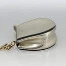Chloe Pouch Leather Silver Gold Auth 174214A-3