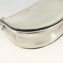Chloe Pouch Leather Silver Gold Auth 174214A-14