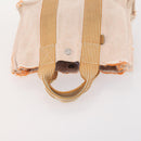 HERMES Fourre Tout PM handtas Canvas 2-delig Oranje Zwart Auth 174217-12