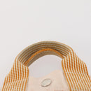 HERMES Fourre Tout PM handtas Canvas 2-delig Oranje Zwart Auth 174217-13
