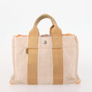HERMES Fourre Tout PM handtas Canvas 2-delig Oranje Zwart Auth 174217-9