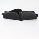 GUCCI GG Canvas Waist bag Black Silver 28566 Auth 174304-6