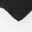 GUCCI GG Canvas Waist bag Black Silver 28566 Auth 174304-16