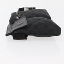 GUCCI GG Canvas Waist bag Black Silver 28566 Auth 174304-5