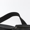 GUCCI GG Canvas Waist bag Black Silver 28566 Auth 174304-14