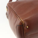 Christian Dior Umhängetasche Leder Braun Gold Original 174305A-16