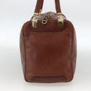 Christian Dior Umhängetasche Leder Braun Gold Original 174305A-3