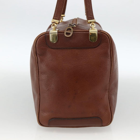 Christian Dior Umhängetasche Leder Braun Gold Original 174305A