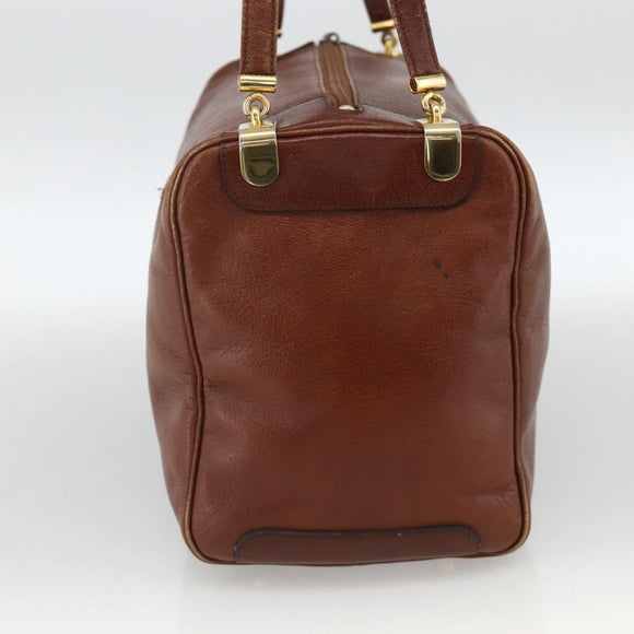 Christian Dior Umhängetasche Leder Braun Gold Original 174305A