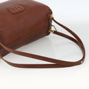 Christian Dior Umhängetasche Leder Braun Gold Original 174305A-7