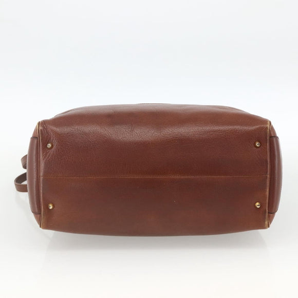 Christian Dior Umhängetasche Leder Braun Gold Original 174305A