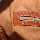 CELINE Macadam Canvas Hand Bag PVC Leather Brown Gold Auth 174306-20