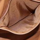 CELINE Macadam Canvas Hand Bag PVC Leather Brown Gold Auth 174306-21