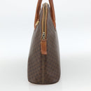 CELINE Macadam Canvas Hand Bag PVC Leather Brown Gold Auth 174306-3