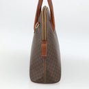 CELINE Macadam Canvas Hand Bag PVC Leather Brown Gold Auth 174306-4