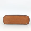CELINE Macadam Canvas Hand Bag PVC Leather Brown Gold Auth 174306-5