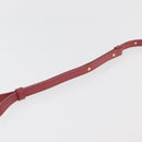 CELINE Macadam Canvas Oval Purse Cuir Triomphe Bag Leather Pink Auth 174308SAM-8