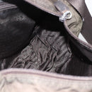 PRADA Shoulder Bag Nylon Khaki Silver Auth 174309-24