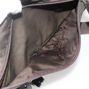 PRADA Shoulder Bag Nylon Khaki Silver Auth 174309-11