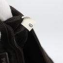 PRADA Shoulder Bag Nylon Khaki Silver Auth 174309-12