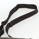 PRADA Shoulder Bag Nylon Khaki Silver Auth 174309-14
