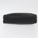 CELINE Clutch Bag Leather Black Gold Auth 174310-6