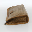 CELINE Macadam Canvas Clutch Bag PVC 2 Set Brown Beige Auth 174311-11