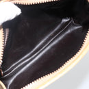 CELINE Macadam Canvas Clutch Bag PVC 2 Set Brown Beige Auth 174311-15