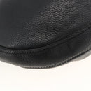 BURBERRY Shoulder Bag Leather Black Gold Auth 174317A-16