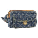 LOUIS VUITTON Monogram Denim Bum Bag Body Bag Blue M95347 LV Auth 174319SAV-1