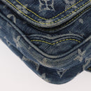 LOUIS VUITTON Monogram Denim Bum Bag Body Bag Blue M95347 LV Auth 174319SAV-16