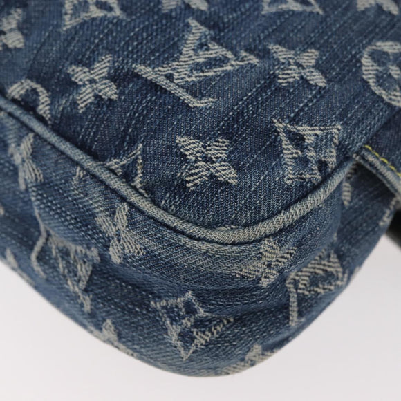 LOUIS VUITTON Monogram Denim Bum Bag Body Bag Blue M95347 LV Auth 174319SAV