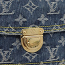LOUIS VUITTON Monogram Denim Bum Bag Body Bag Blue M95347 LV Auth 174319SAV-19