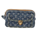 LOUIS VUITTON Monogram Denim Bum Bag Body Bag Blue M95347 LV Auth 174319SAV-13