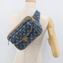 LOUIS VUITTON Monogram Denim Bum Bag Body Bag Blue M95347 LV Auth 174319SAV-25