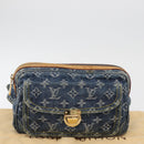 LOUIS VUITTON Monogram Denim Bum Bag Body Bag Blue M95347 LV Auth 174319SAV-12