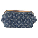 LOUIS VUITTON Monogram Denim Bum Bag Body Bag Blue M95347 LV Auth 174319SAV-2